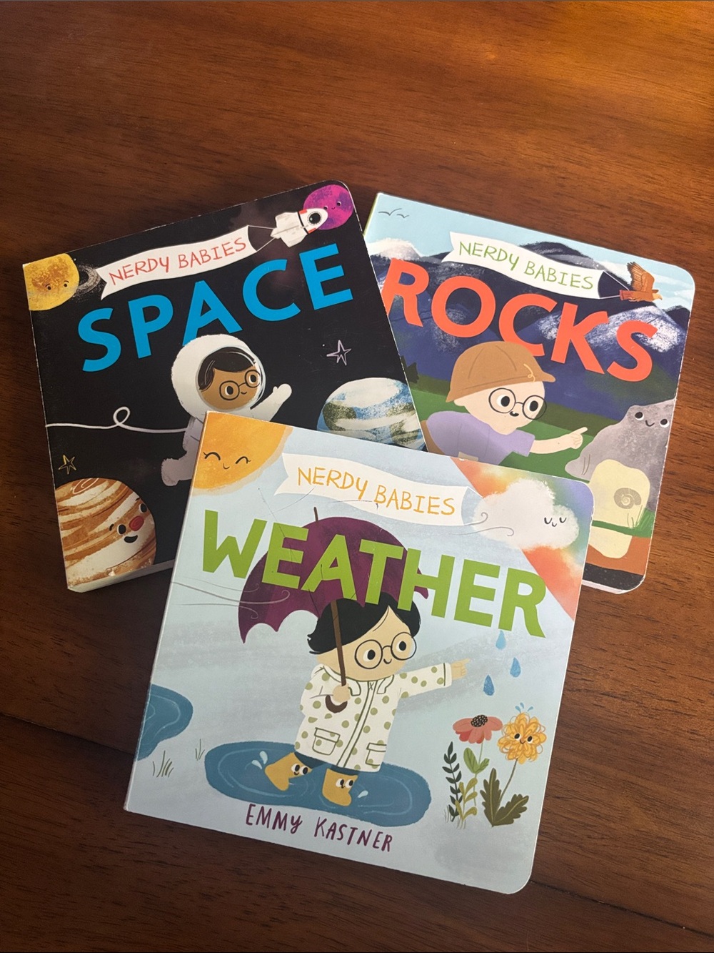Nerdy Babies Hard Cover books (3)